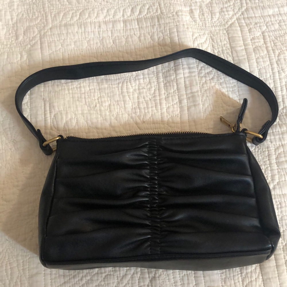 Brandy Melville Black Faux Leather Purse.